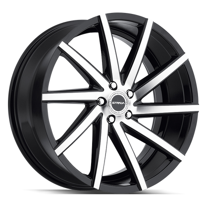 STRADA S41 SEGA 26X9.5 15MM BLANK GLOSS BLACK MACHINED | S41600015GBM