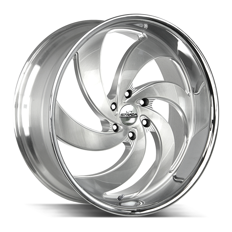 STRADA STREET CLASSICS C06 RETRO 6 24X10 15MM BLANK BRUSHED FACE SILVER MILLED SS | C06400015BFSMLSS