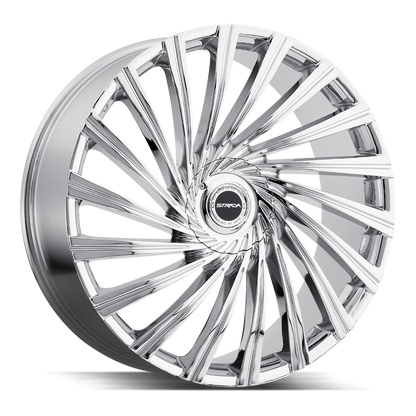 STRADA S49 TORNADO 28X10 18MM BLANK CHROME | S49A00018