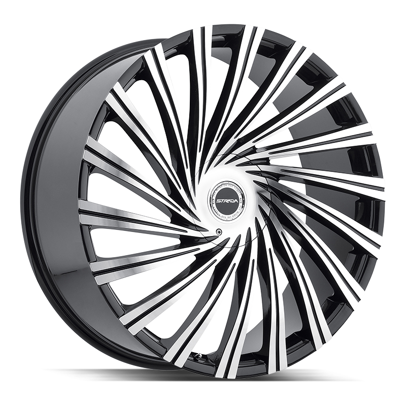 STRADA S49 TORNADO 26X10 15MM BLANK GLOSS BLACK MACHINED | S49600015GBM