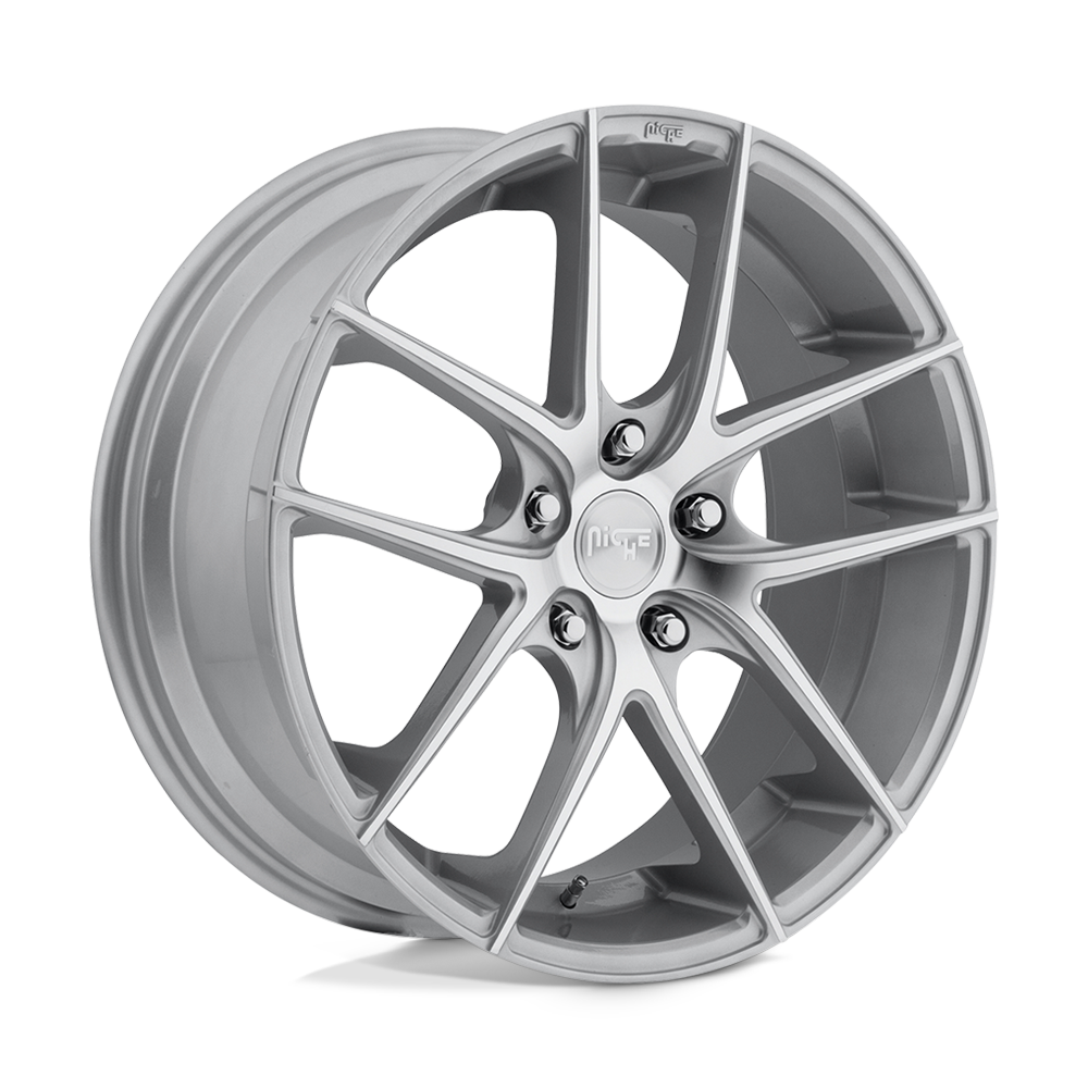 Niche 1Pc M131 TARGA - 18x9.5 40mm 5x114.3 GLOSS SILVER MACHINED Wheel | M131189565+40