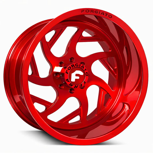 Forgiato Terra Wheel Girare-T 24x12 5x127 (5x5) -44 Gloss Red
