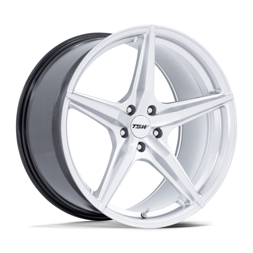 TSW TW007 ESPRIT 18X10.5 35 5X120 HYPER SILVER W/ MACHINED FACE