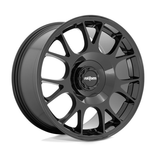 Rotiform R187 TUF-R - 18x9.5 30mm 5x112 GLOSSY BLACK Wheel | R187189544+30