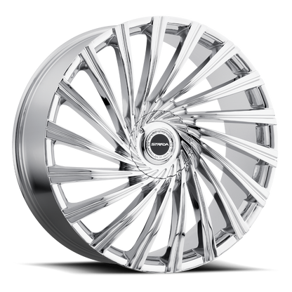 STRADA S49 TORNADO 22X9.5 13MM 5X115/5X120 CHROME | S49250115