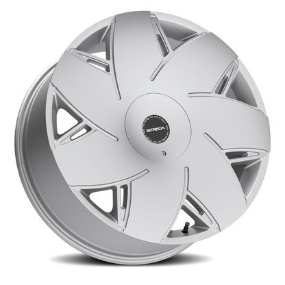 STRADA S67 TURBINA 24X9.5 15MM 5X115/5X120 BRUSHED FACE SILVER | S6749551615BFS