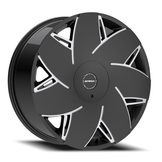 STRADA S67 TURBINA 22X9 24MM 6X135/6X139.7 GLOSS BLACK MILLED | S6729060724GBML