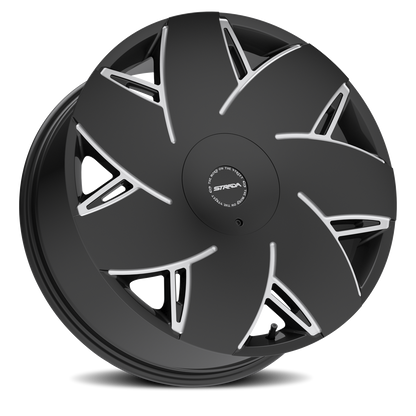 STRADA S67 TURBINA 22X9 35MM 5X112/5X115 GLOSS BLACK MILLED | S6729050235GBML