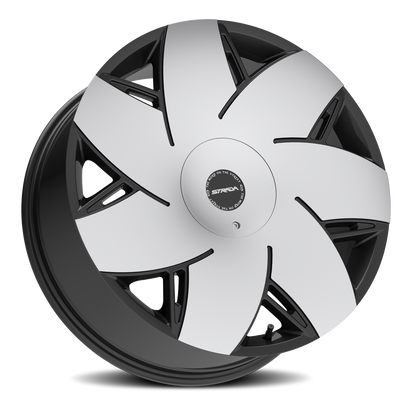 STRADA S67 TURBINA 22X9 35MM 5X112/5X115 GLOSS BLACK MACHINED | S6729050235GBM
