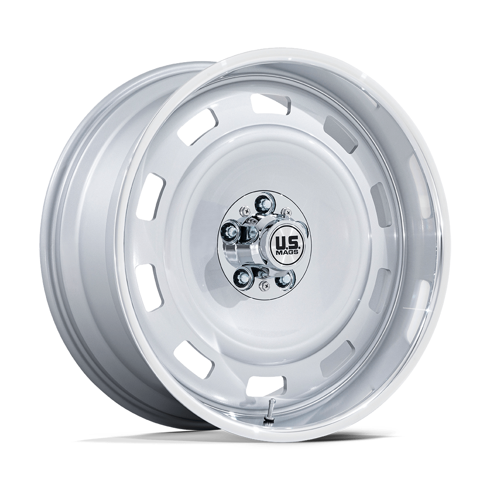 US MAG 1PC UC143 SCOTTSDALE 20X8.5 1 6X139.7 SILVER W/ DIAMOND CUT LIP