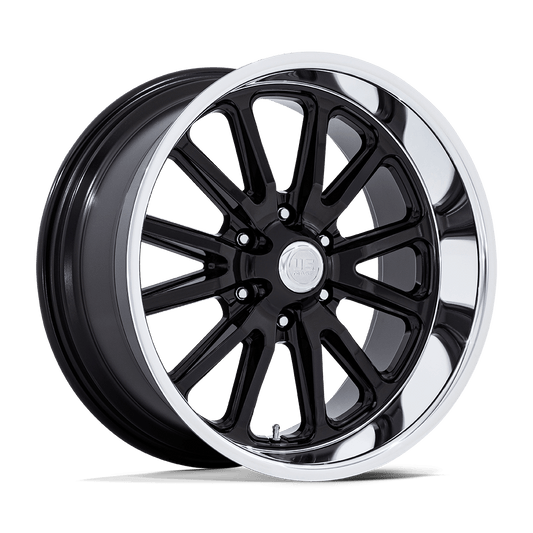 US MAG 1PC UC145 RAMBLER 6 20x9.5 1 6x139.7 GLOSS BLACK DIAMOND CUT LIP