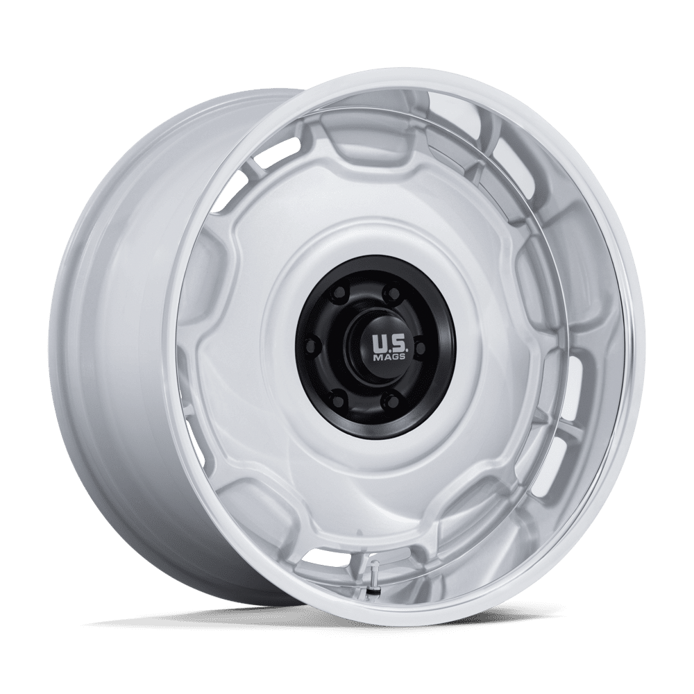 US MAG 1PC UC146 ARLINGTON 20X8.5 1 6X139.7 SILVER M-BLK CENTER W/ DC-LIP