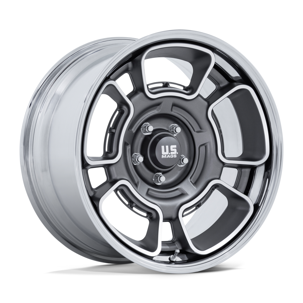 Us Mag 1Pc UC147 FLAGSTAFF - 20x8.5 1mm 5x127 ANTHRACITE W/ MACH-FC & CHR-LP Wheel | UC147AD20855001