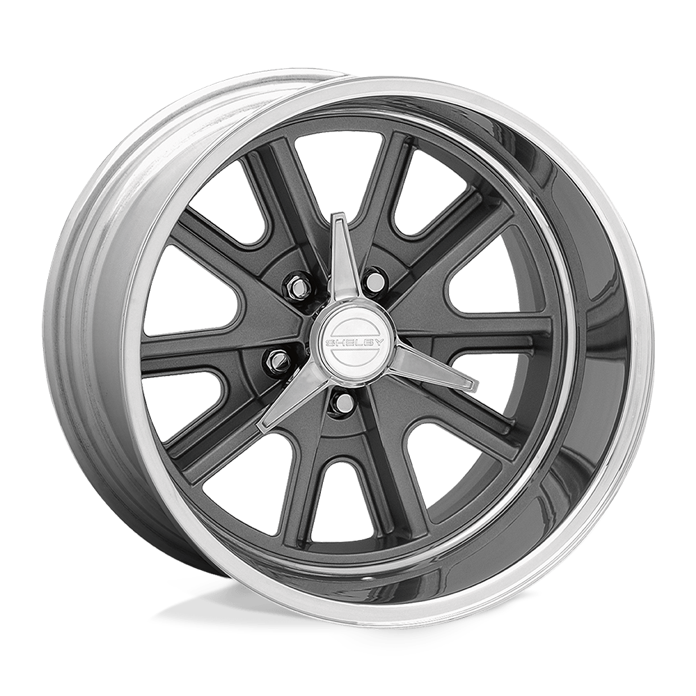 American Racing Vintage VN427 SHELBY COBRA - 17x8 0mm 5x120.65 TWO-PC MAG GRAY POLISH BARREL Wheel | VN42717806145