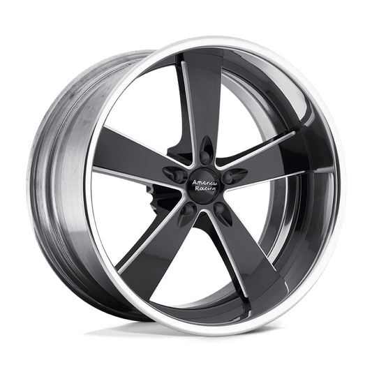 AMERICAN RACING VINTAGE VN472 BURNOUT 20x11 -51 5x127 GLOSS BLACK MILLED