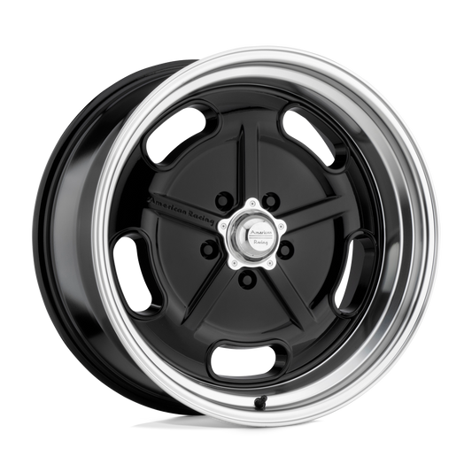 American Racing Vintage VN511 SALT FLAT - 20x8 0mm 5x120.65 GLOSS BLACK W/ DIAMOND CUT LIP Wheel | VN51128034300