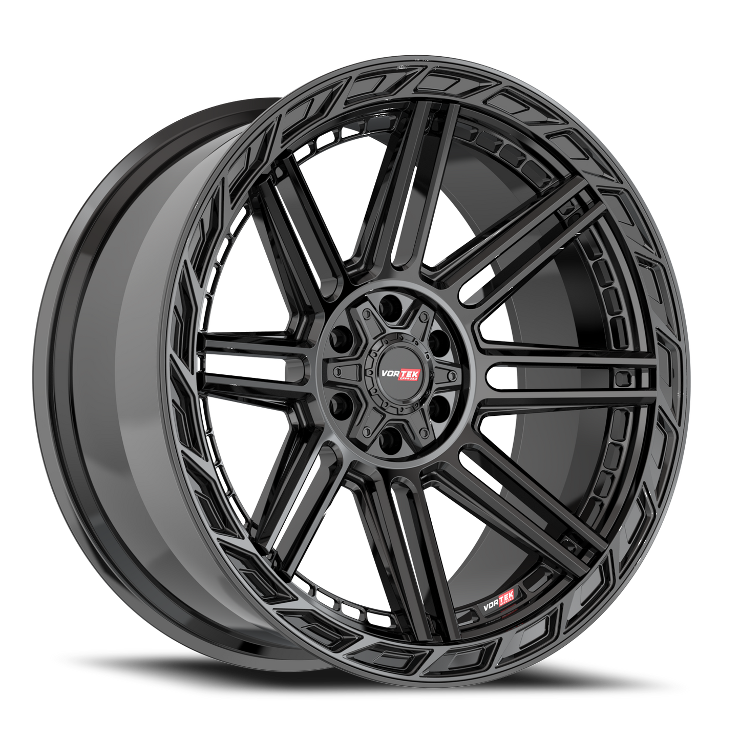 VORTEK VRP-501 20X9 12 5X127/5X139.7 GLOSS BLACK