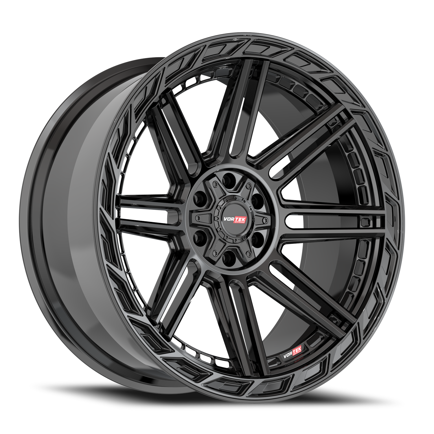 VORTEK VRP-501 20X9 12 5X127/5X139.7 GLOSS BLACK