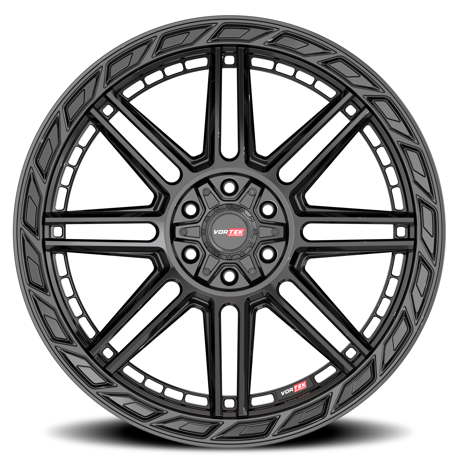VORTEK VRP-501 22X10 -18 6X135/6X139.7 GLOSS BLACK