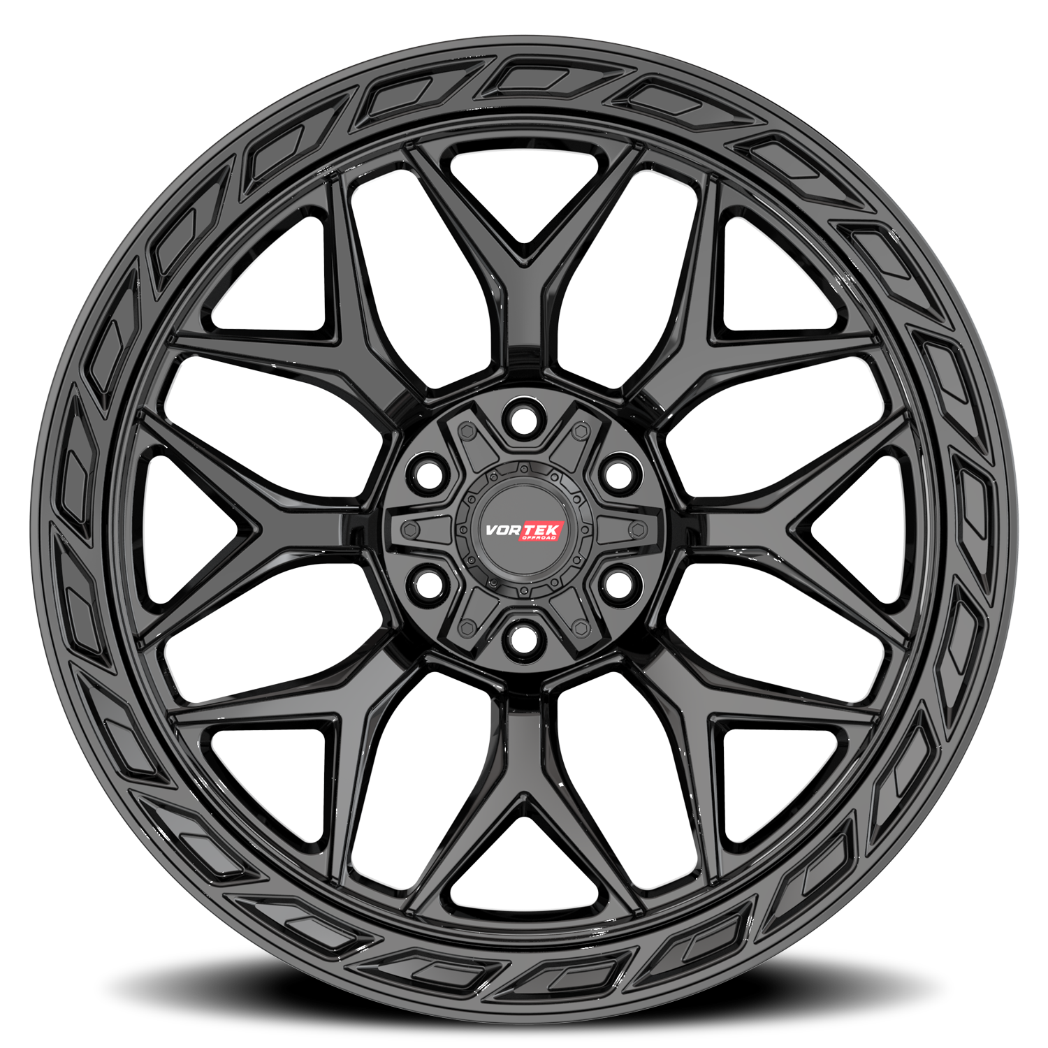 VORTEK VRP-504 20X10 -18 6X135/6X139.7 GLOSS BLACK