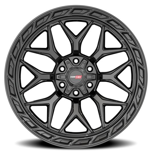 VORTEK VRP-504 20X9 0 6X135/6X139.7 GLOSS BLACK