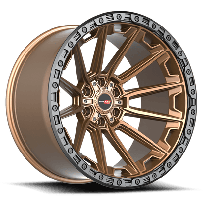 Vortek VRT-601-R 17x9 12 6x135/6x139.7 Matte Bronze With Black Bead Ring 6011795712MZBR-R