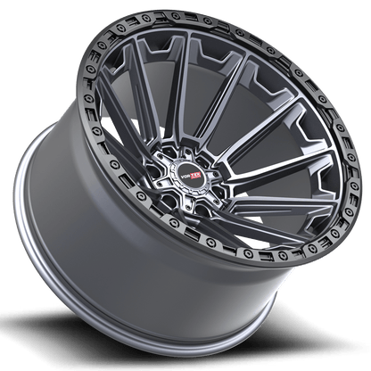 Vortek VRT-601-R 17x9 0 6x135/6x139.7 Matte Titanium With Black Bead Ring 601179570MTBR-R