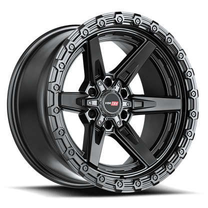 Vortek VRT-602-R 17x9 12 6x135/6x139.7 Satin Black 6021795712SB-R