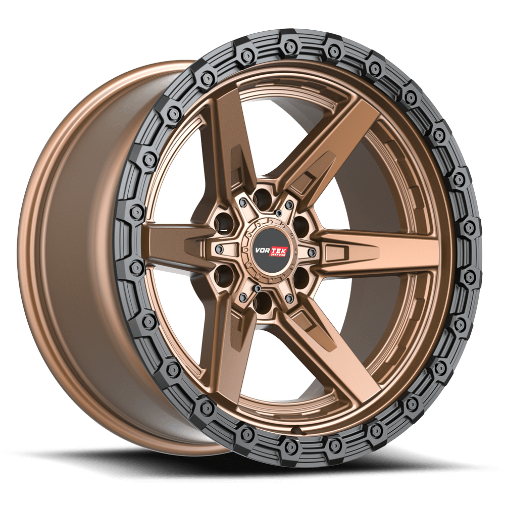 Vortek VRT-602-R 17x9 -12 6x135/6x139.7 Matte Bronze With Black Bead Ring 60217957-12MZBR-R