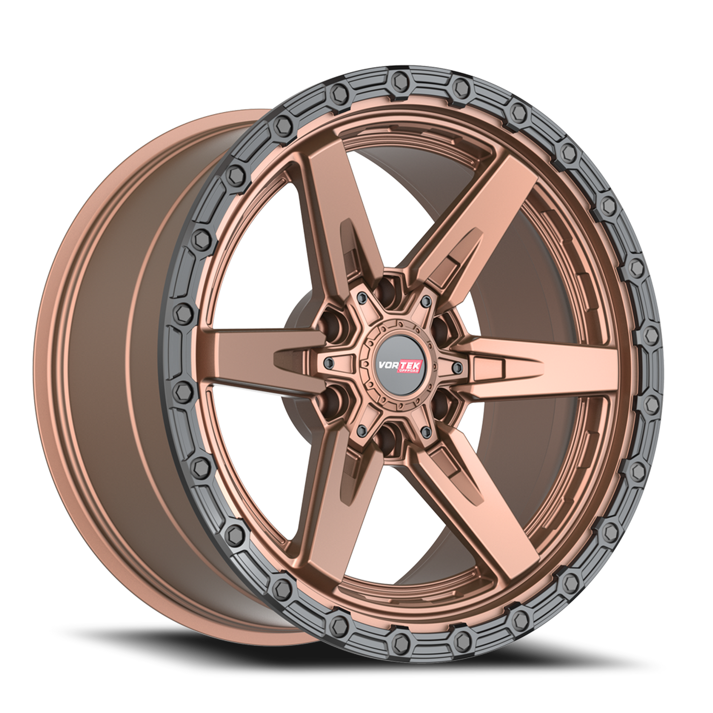 VORTEK VRT-602 18X9 0 6X135/6X139.7 MATTE BRONZE WITH BLACK BEAD RING