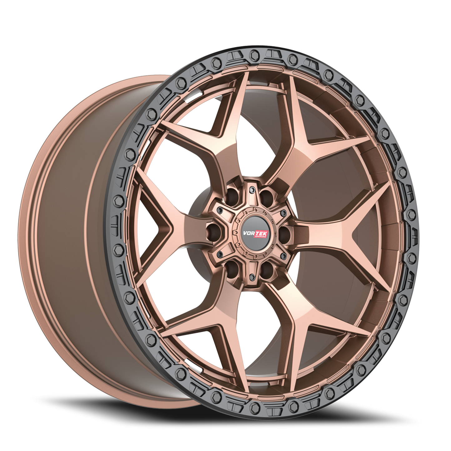 VORTEK VRT-603 20X9 0 6X135/6X139.7 MATTE BRONZE WITH BLACK BEAD RING