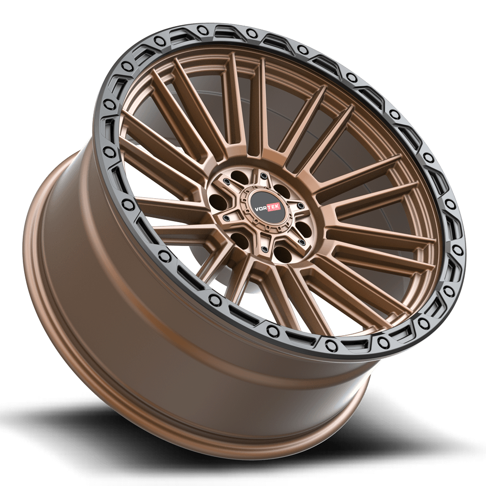 VORTEK VRT-604 20X9.5 0 5X139.7/5X150 MATTE BRONZE WITH BLACK BEAD RING