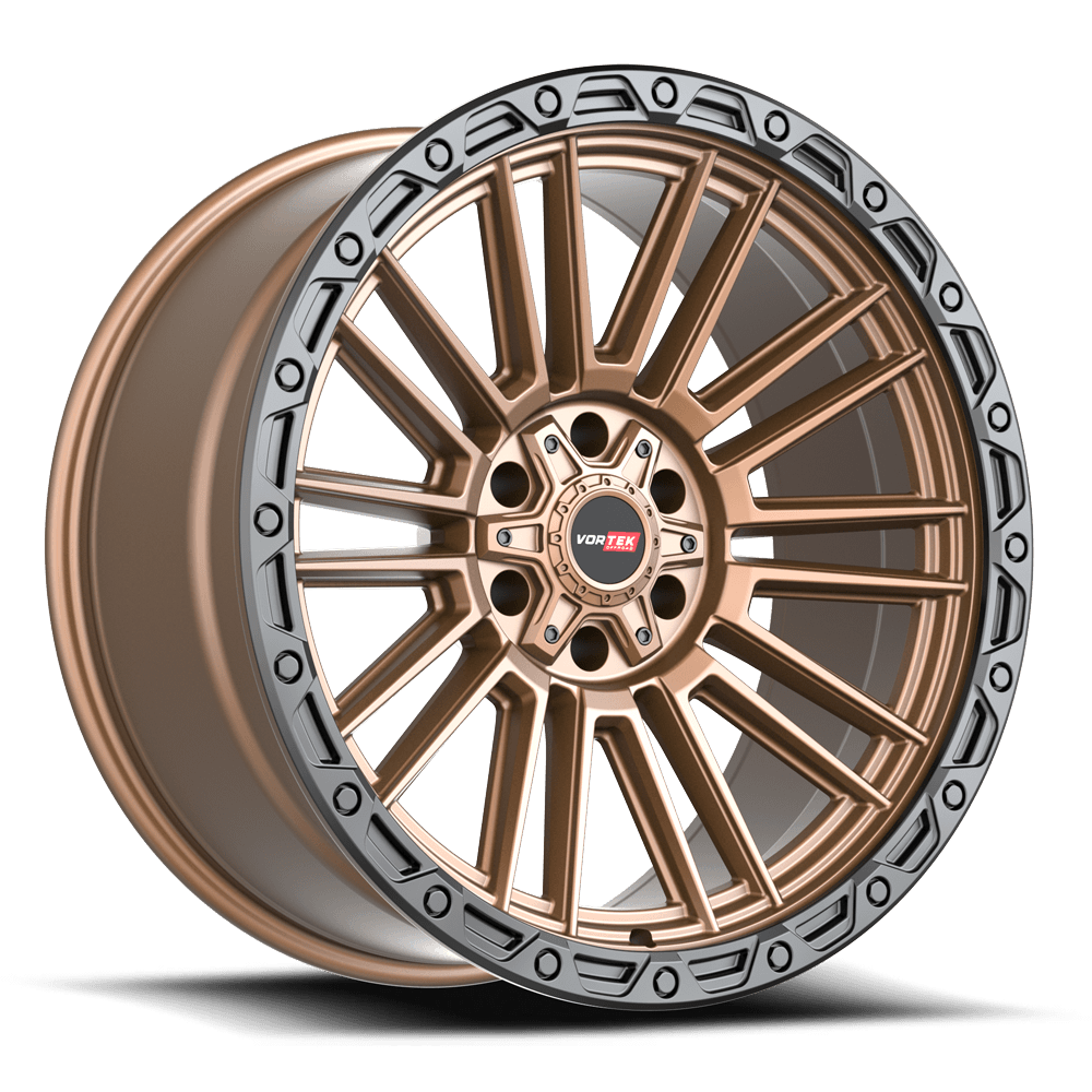 VORTEK VRT-604 20X9.5 0 5X139.7/5X150 MATTE BRONZE WITH BLACK BEAD RING