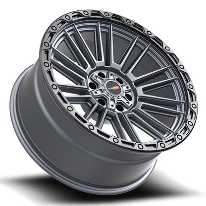 VORTEK VRT-604 18X9 18 5X139.7/5X150 MATTE TITANIUM WITH BLACK BEAD RING