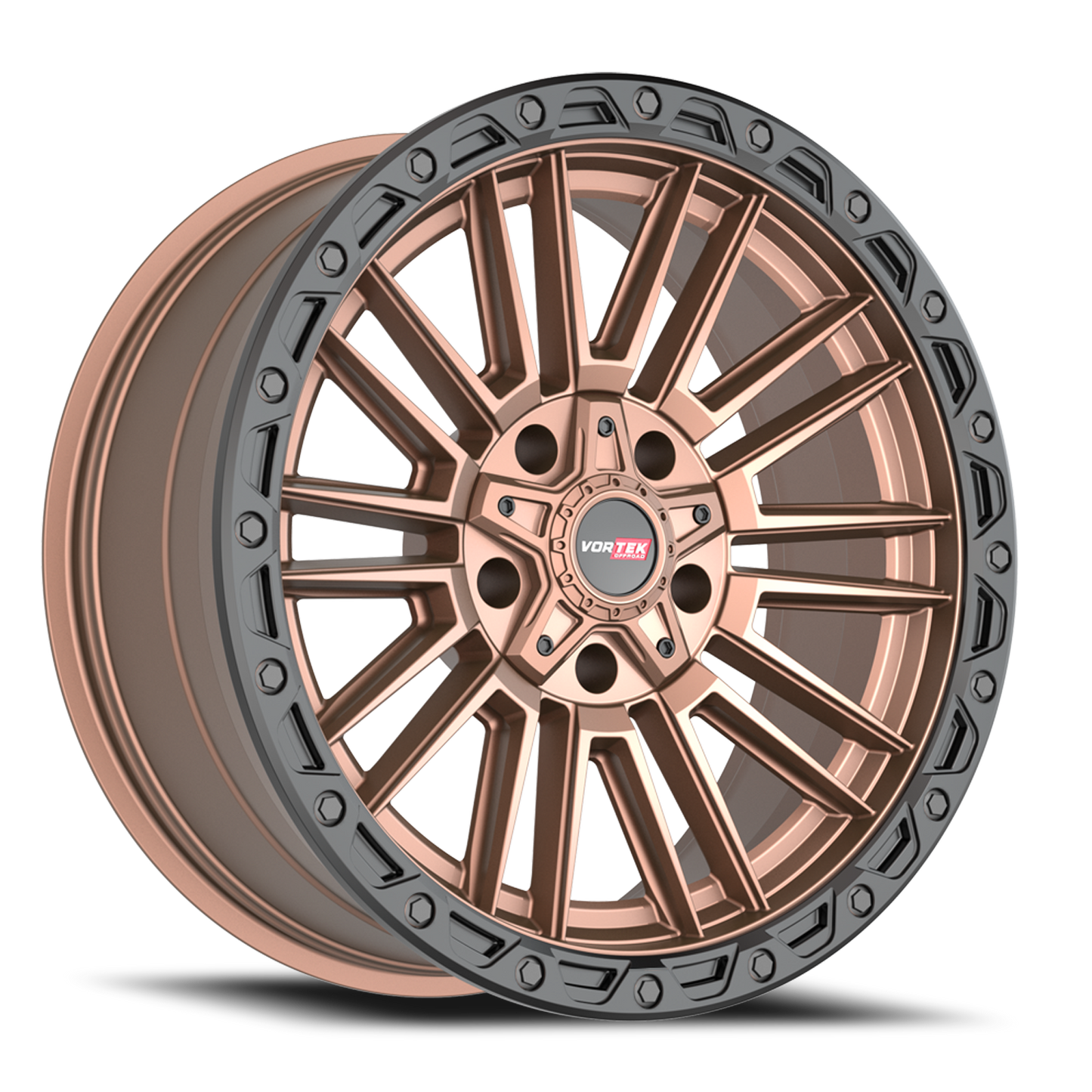 VORTEK VRT-604 22X10 -18 5X127/5X139.7 MATTE BRONZE WITH BLACK BEAD RING