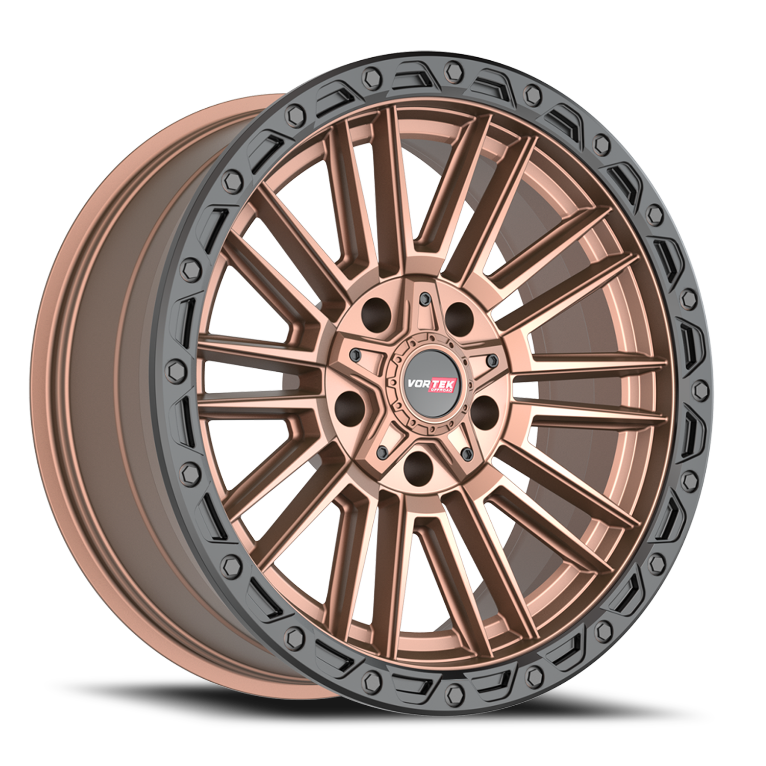 VORTEK VRT-604 22X10 -18 5X127/5X139.7 MATTE BRONZE WITH BLACK BEAD RING