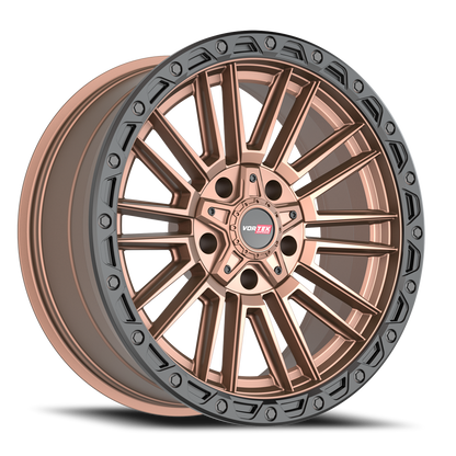 VORTEK VRT-604 22X10 -18 5X127/5X139.7 MATTE BRONZE WITH BLACK BEAD RING