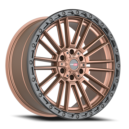 VORTEK VRT-604 22X10 -18 6X135/6X139.7 MATTE BRONZE WITH BLACK BEAD RING