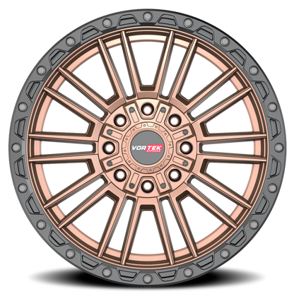 VORTEK VRT-604 22X10 -18 8X165.1/8X170 MATTE BRONZE WITH BLACK BEAD RING