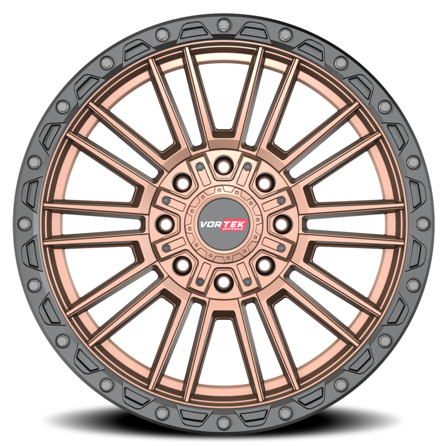 VORTEK VRT-604 22X10 -18 8X170/8X180 MATTE BRONZE WITH BLACK BEAD RING