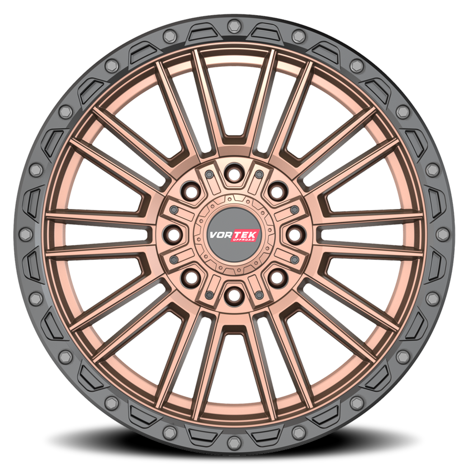 VORTEK VRT-604 22X10 -18 8X170/8X180 MATTE BRONZE WITH BLACK BEAD RING