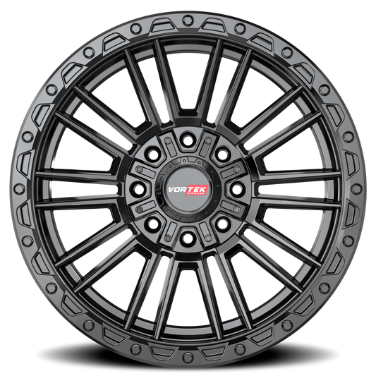 VORTEK VRT-604 20X9.5 0 8X165.1/8X170 SATIN BLACK
