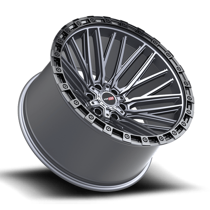 Vortek VRT-608-R 17x9 0 6x135/6x139.7 Matte Titanium With Black Bead Ring 608179570MTBR-R
