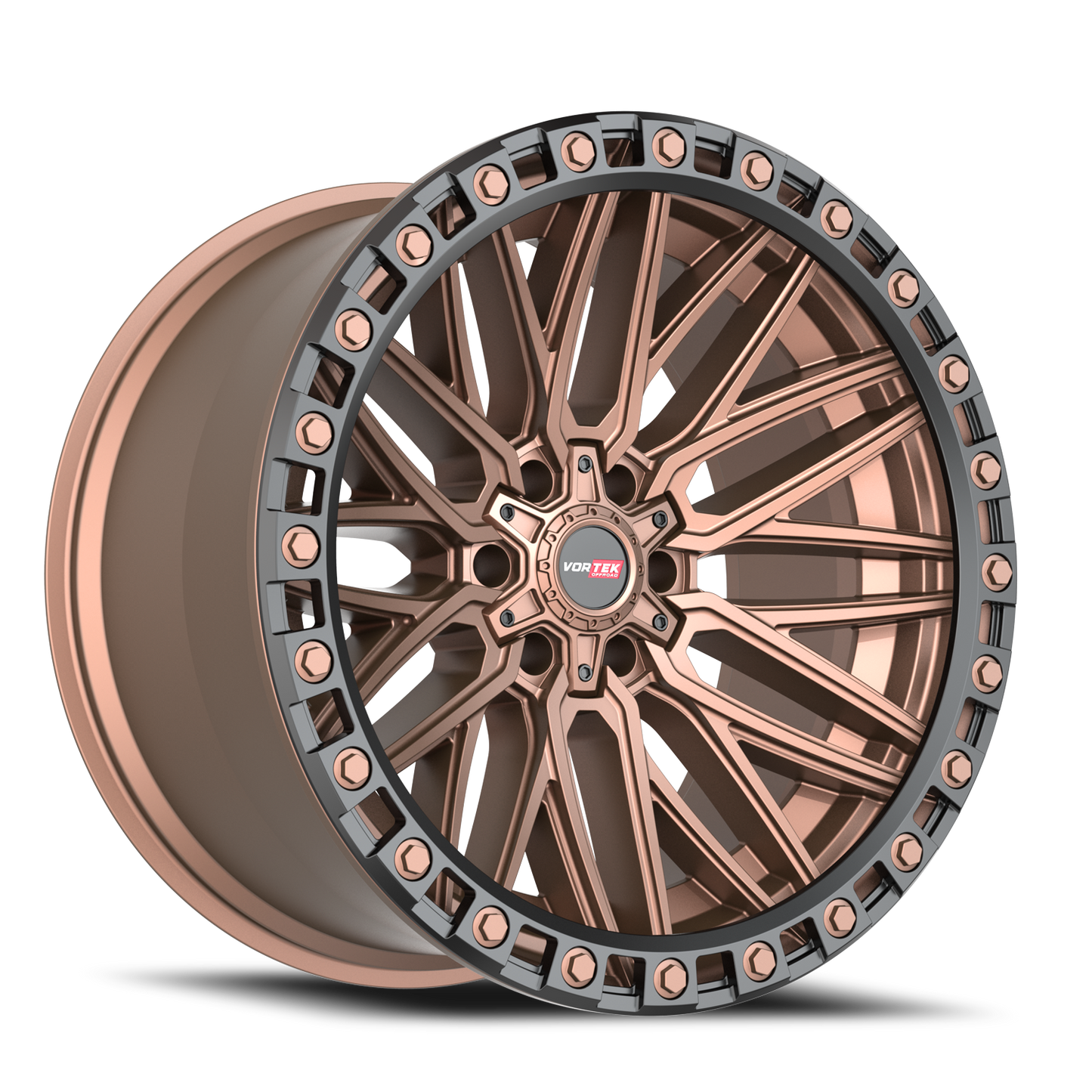 VORTEK VRT-608 20X10 -12 6X135/6X139.7 MATTE BRONZE WITH BLACK BEAD RING
