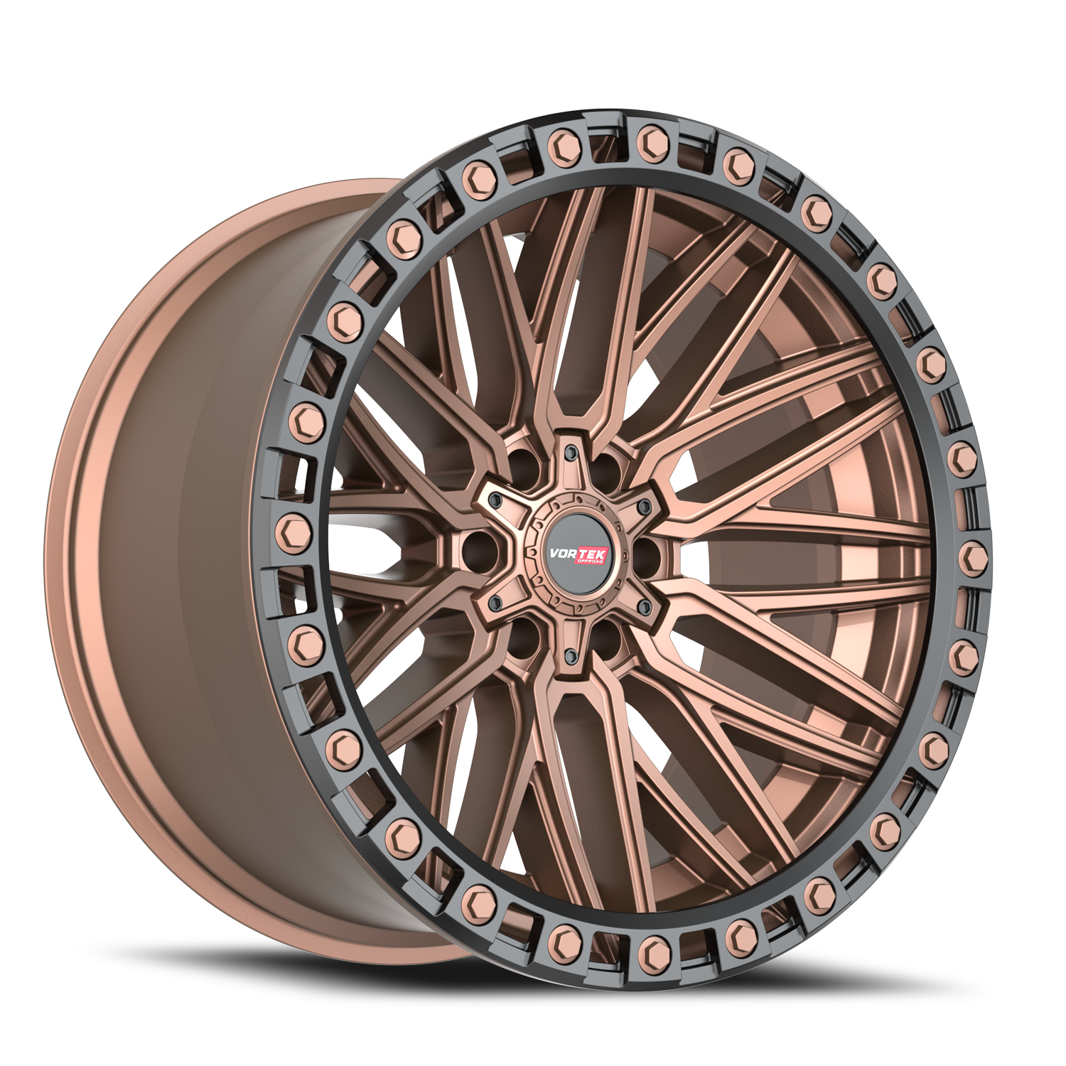 VORTEK VRT-608 20X10 -12 6X135/6X139.7 MATTE BRONZE WITH BLACK BEAD RING