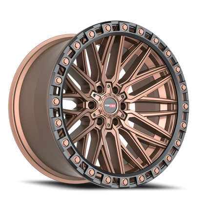 VORTEK VRT-608 20X10 -12 6X135/6X139.7 MATTE BRONZE WITH BLACK BEAD RING