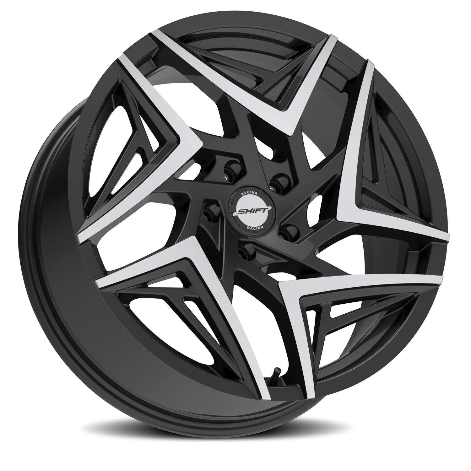SHIFT H36 VALVE 20X8.5 35MM 5X108/5X108 GLOSS BLACK MACHINED TIPS | H3608550835GBMT