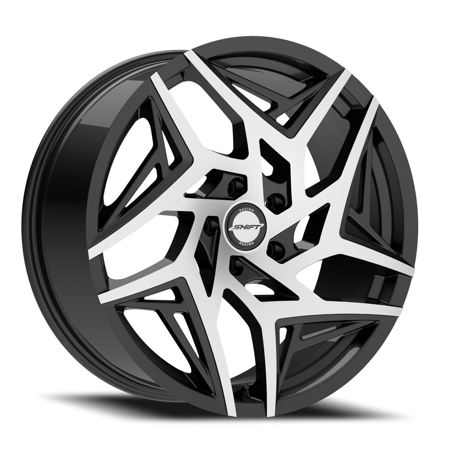 SHIFT H36 VALVE 18X8.5 35MM 5X100 GLOSS BLACK MACHINED | H3688550035GBM