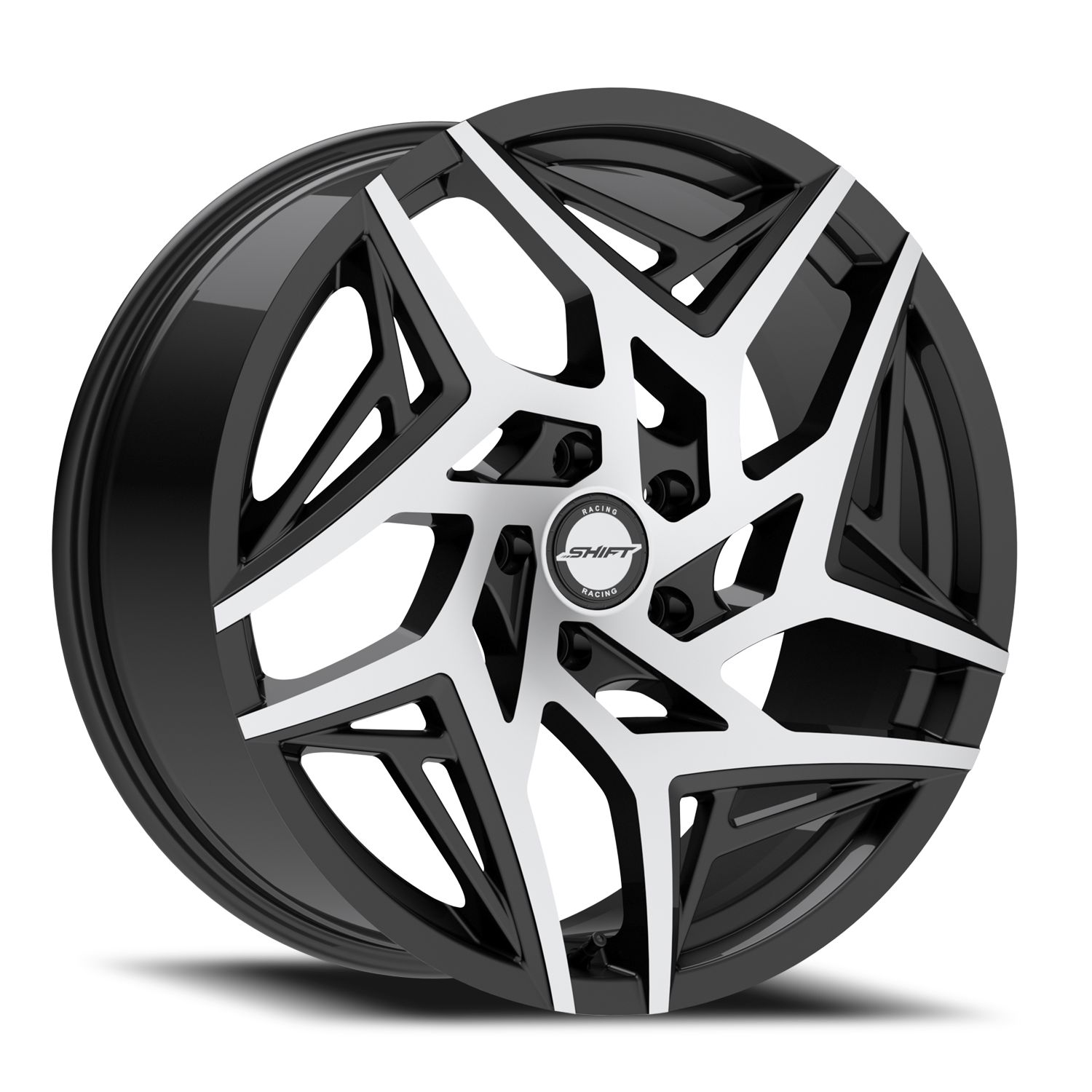 SHIFT H36 VALVE 18X8.5 35MM 5X100 GLOSS BLACK MACHINED | H3688550035GBM