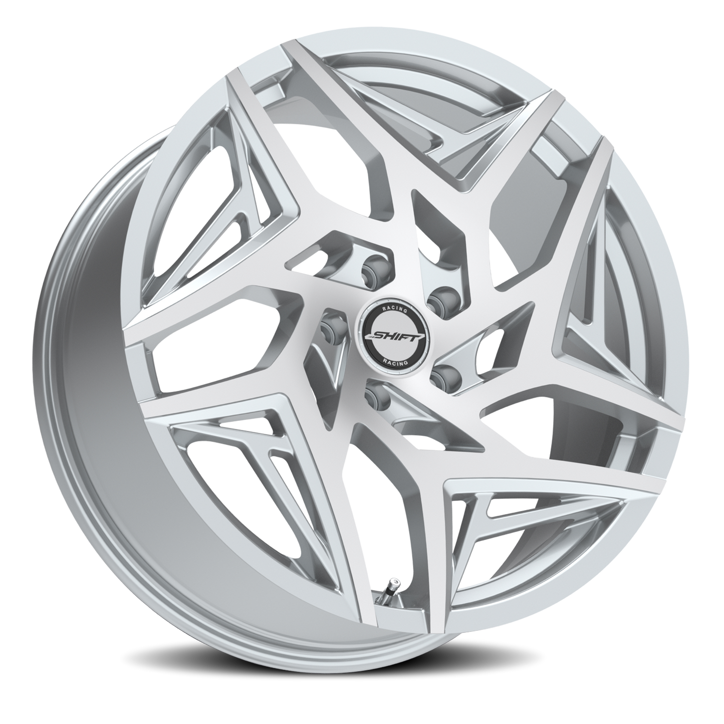 SHIFT H36 VALVE 20X8.5 35MM 5X114.3/5X114.3 SILVER MACHINED | H3608551435SM